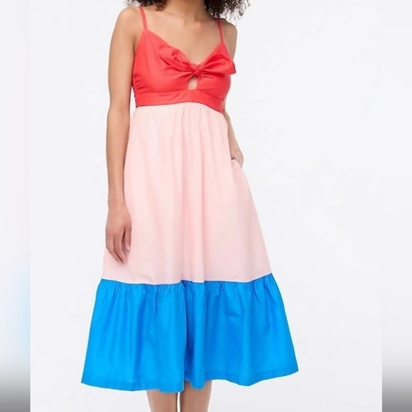 NWOT J CREW  Re Imagined Cotton Cutout Sundress Maxi - Picture 3 of 10